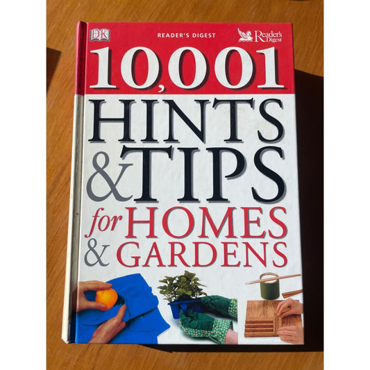 Dk readers digest 10,001 hints & tips for homes & gardens - print books book - condition: used - diy - non-fiction