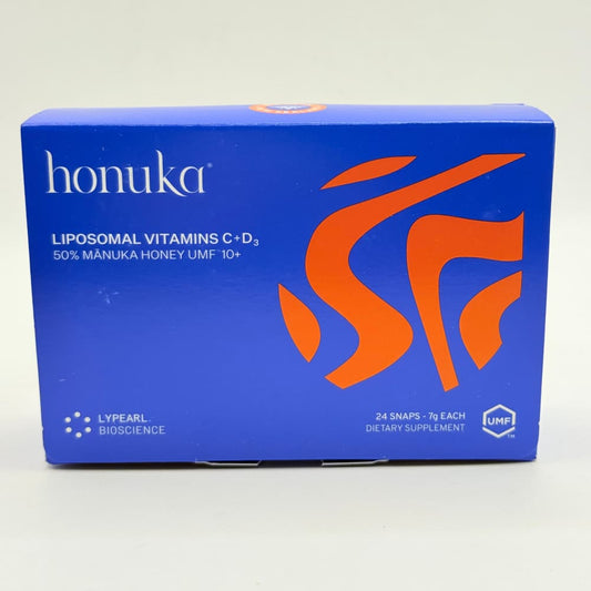 Honuka liposomal vitamins c + d3 with mānuka honey umf10 + **past bb** - multivitamin supplements
