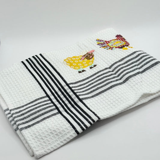 Hot house homewares farm animal cotton tea towel - kitchen towels what’s new home&living materials