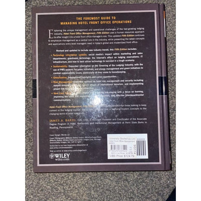 Hotel front office management 5th edition - james bardi - print books academic - book printed media