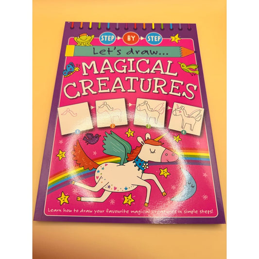 Let’s draw magical creatures step by step - print books printed media