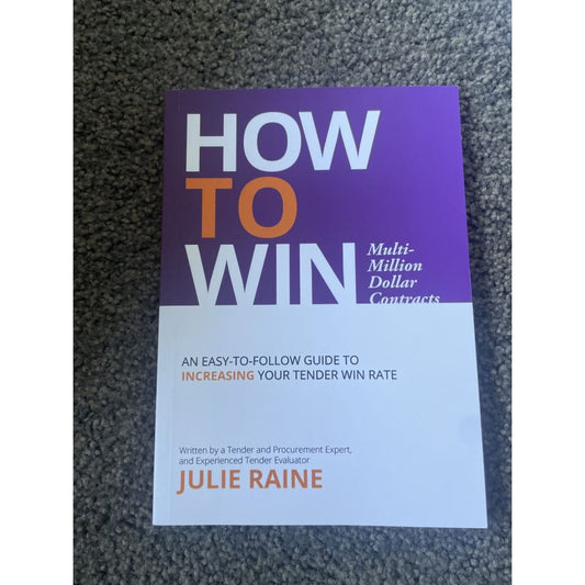 How to win multi-million dollar contracts - julie raine - print books book - business - management printed media