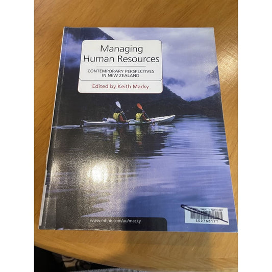 Managing human resources: contemporary perspectives in new zealand - keith macky - print books book - business