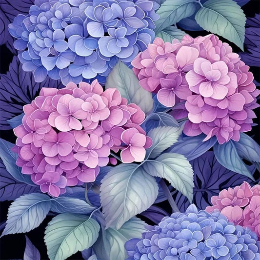 40x40cm hydrangea diamond art kit - art & craft kits crafts