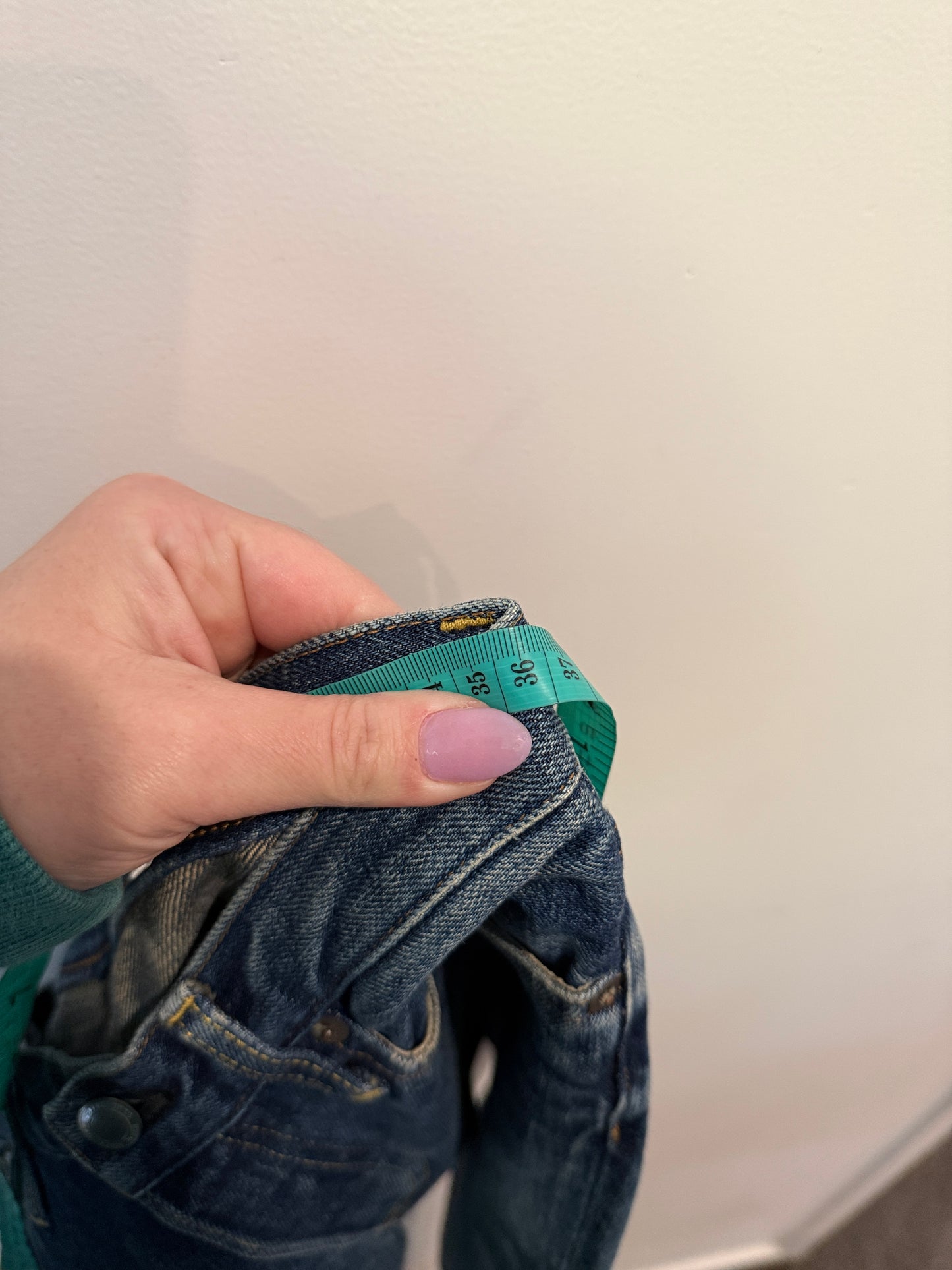 HYKE jeans size 26 waistband measurement
