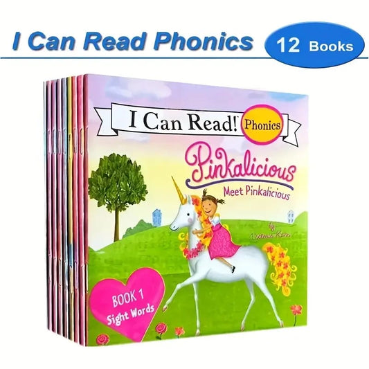 I can read phonics books - pinkalicious - print books