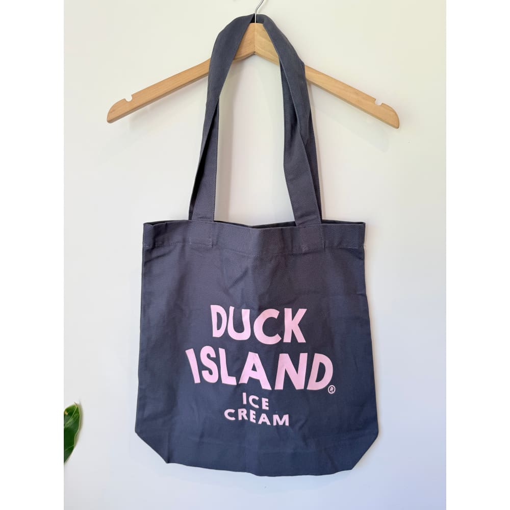 Duck island ice cream there’s always room tote in slate blue - tote bags accessories women’s shoes