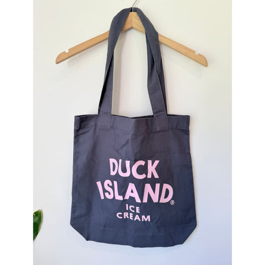 Duck island ice cream there’s always room tote in slate blue - tote bags accessories women’s shoes