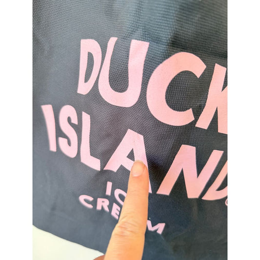 Duck island ice cream there’s always room tote in slate blue - tote bags accessories women’s shoes