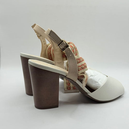 Ike white block heel sandals size 40 - sandals
