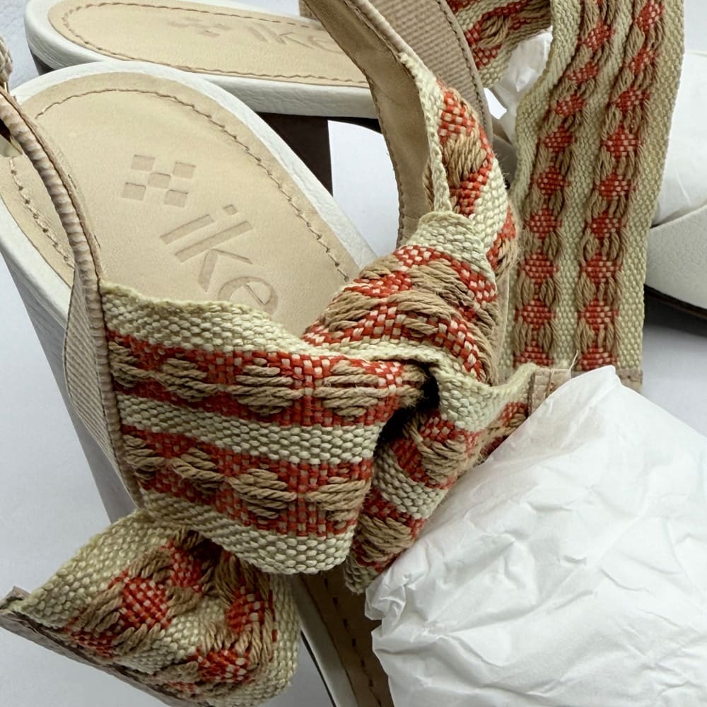 Ike white block heel sandals size 40 - sandals