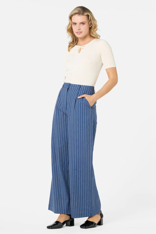 Princess Highway Frankie Pinstripe Pants – Navy – Size 18