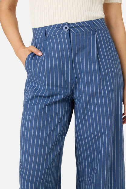 Princess Highway Frankie Pinstripe Pants – Navy – Size 18