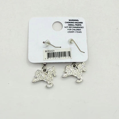 Pink Poppy Girls Pink Butterfly Drop Earrings
