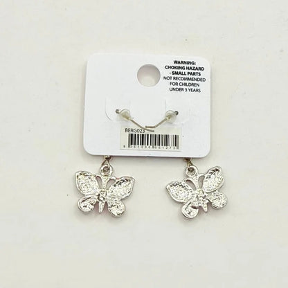 Pink Poppy Girls Teal Butterfly Stud Earrings
