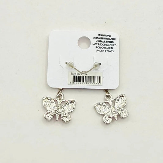 Pink Poppy Girls Teal Butterfly Stud Earrings