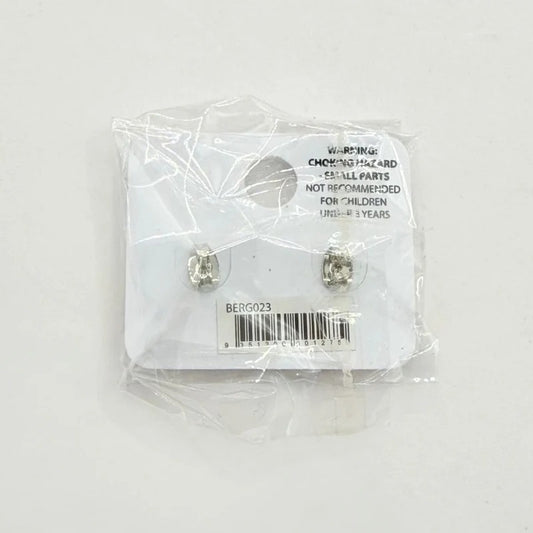 Pink Poppy Girls Cream Poodle Stud Earrings