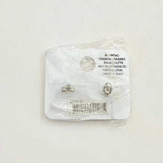 Pink Poppy Girls Cream Poodle Drop Earrings