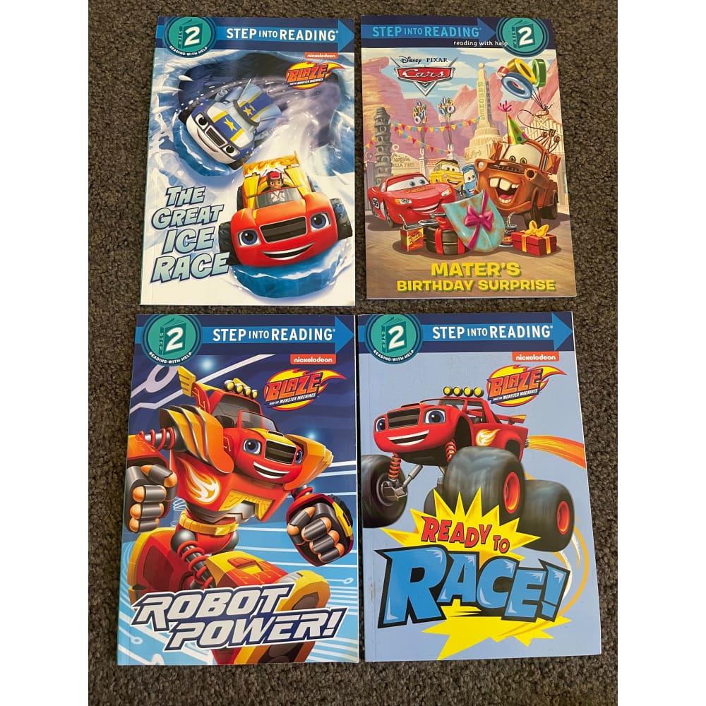 4x step into reading level 2 books - print books printed media