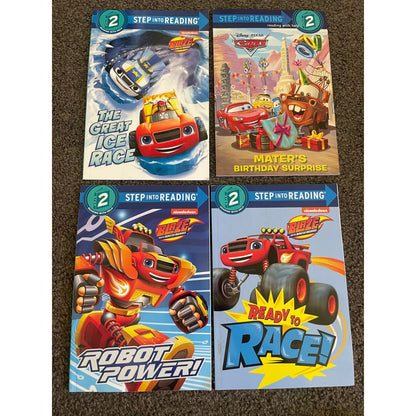 4x step into reading level 2 books - print books printed media