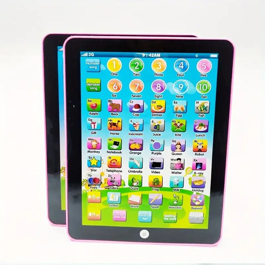 Interactive english learning pad (pink) - educational toys educational - kids - toys toys