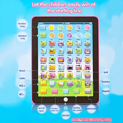 Interactive english learning pad (pink) - educational toys educational - kids - toys toys