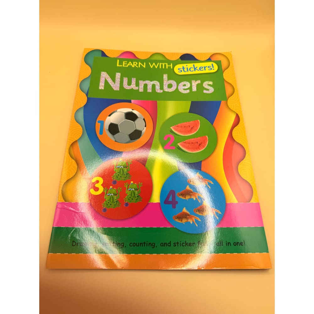 Learn with stickers: numbers - educational toys printed media