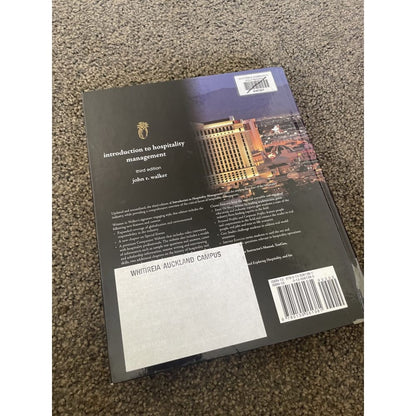 Introduction to hospitality management third edition - john r. Walker - print books book - condition: used