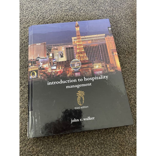Introduction to hospitality management third edition - john r. Walker - print books book - condition: used