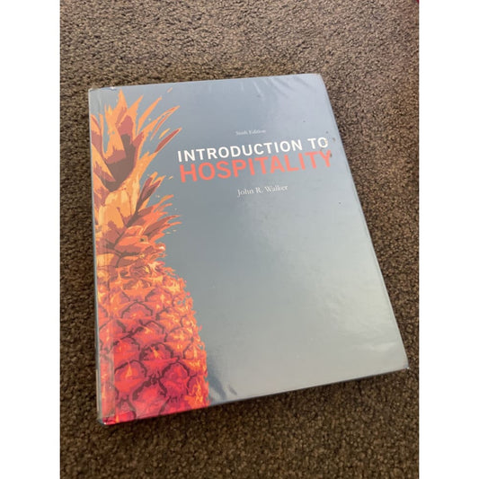 Introduction to hospitality: sixth edition - john r walker - print books book - condition: used - hospitality printed