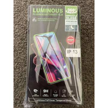Luminous full cover tempered glass for iphone 13 - screen protectors electronics & accessories - iphone - mobile phone