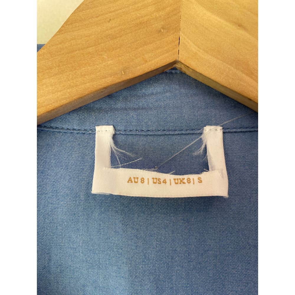 Iris maxi shirt dress – size 8 (brand new cut-label rayon cotton blend) - dresses bnew label cut branded clothing