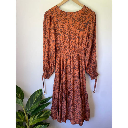 Iris maxi rayon maxi dress – size 10 – brand new cut label - dresses bnew label cut branded clothing - clothing &