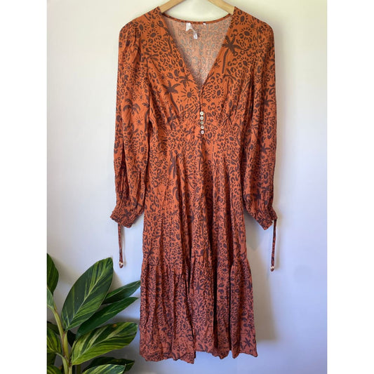 Iris maxi rayon maxi dress – size 10 – brand new cut label - dresses bnew label cut branded clothing - clothing &