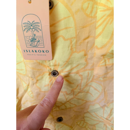 Islakoko size 2xl cotton/linen blend shirt - shirts tops men’s apparel