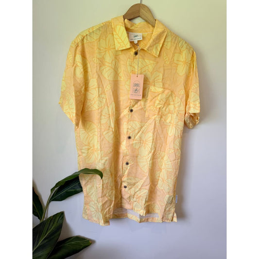 Islakoko size l cotton/linen blend shirt - shirts tops men’s apparel