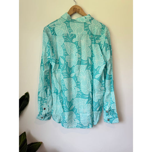 Islakoko size s tide blue mens long sleeve shirt - shirts tops men’s apparel