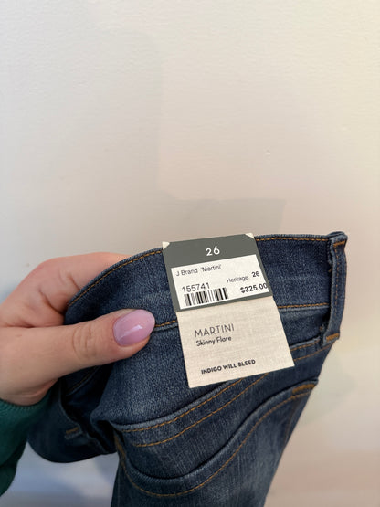 J Brand Martini jeans size 26 retail tag RRP 325