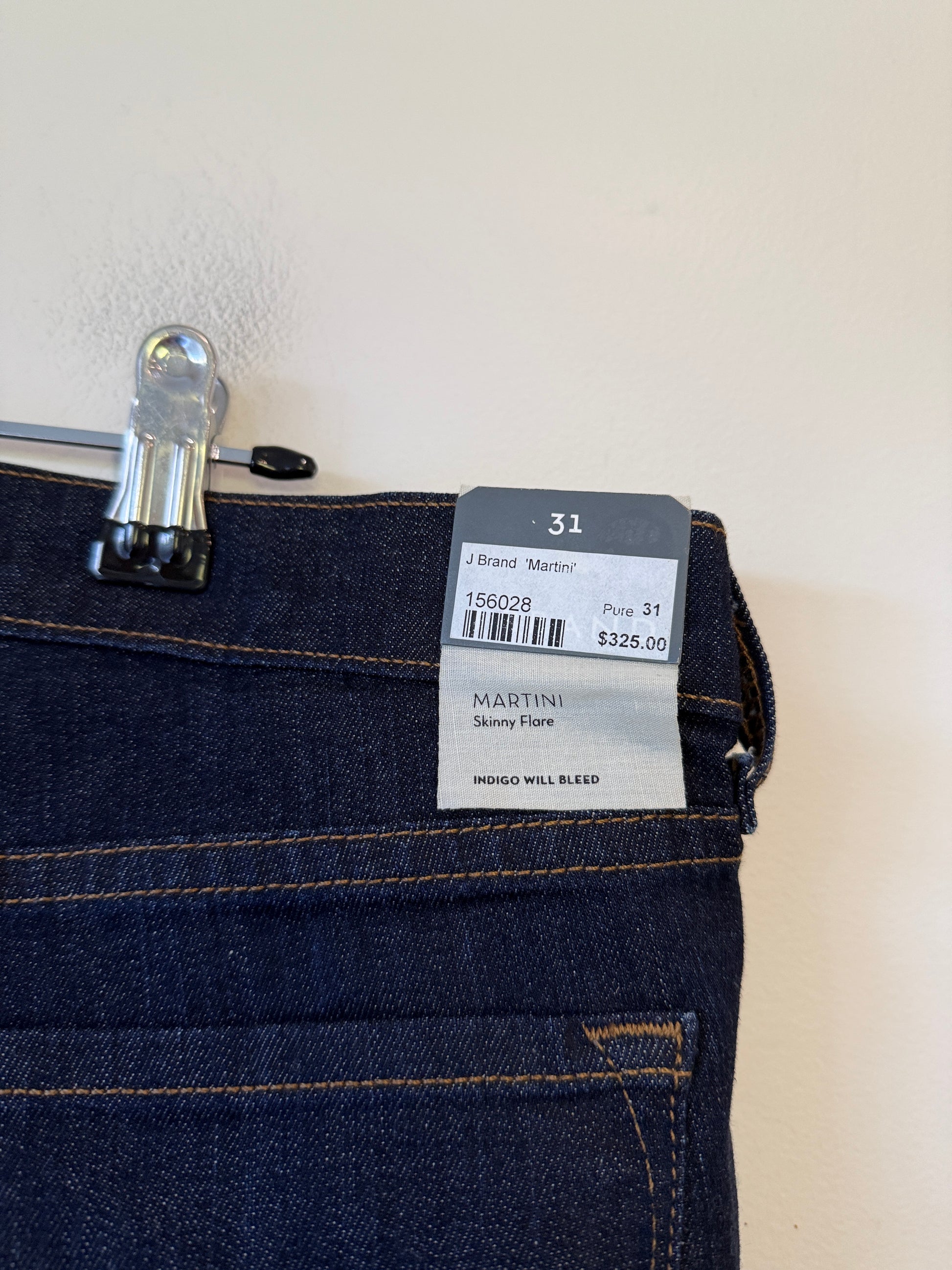 J Brand Martini jeans size 31 retail tag RRP 325