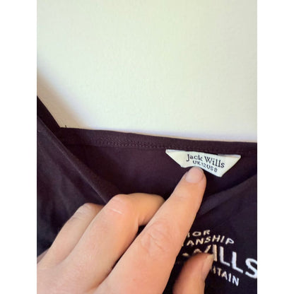 Jack wills size 12 roseberry strap black rrp $25.00 - clothing tops top women’s apparel
