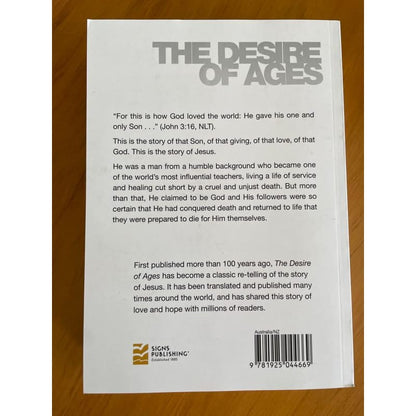 The desire of ages - ellen g. White - print books book - religion printed media