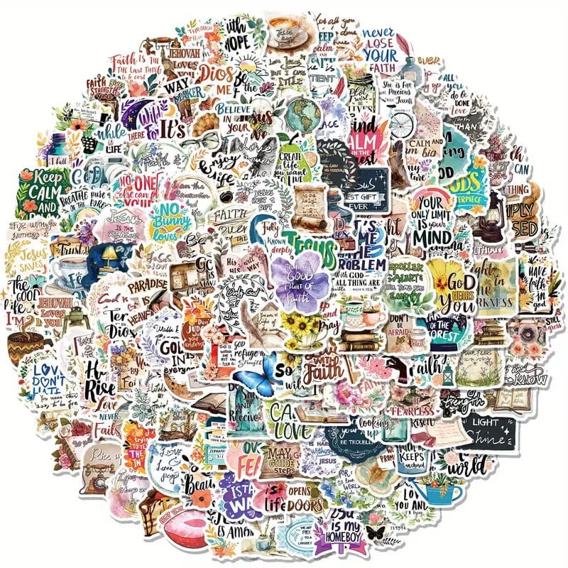150x bible phrase decals - decorative stickers crafts