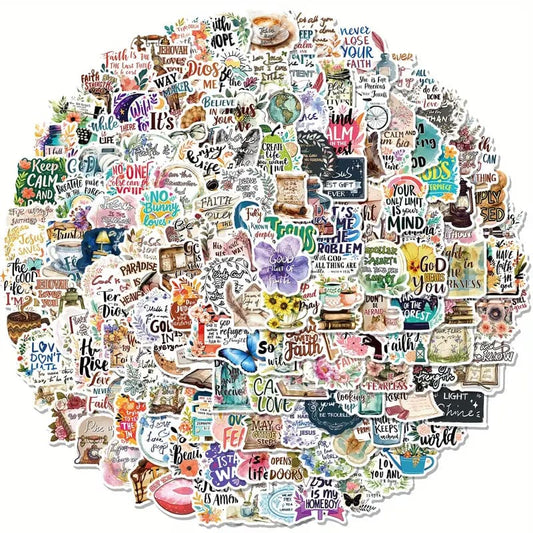 150x bible phrase decals - decorative stickers crafts