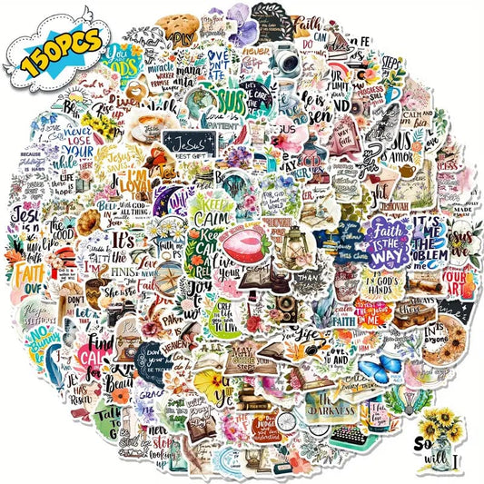 150x bible phrase decals - decorative stickers crafts