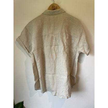 Just jeans size 12 button-front 100% linen top rrp $79.99 - shirts top women’s apparel