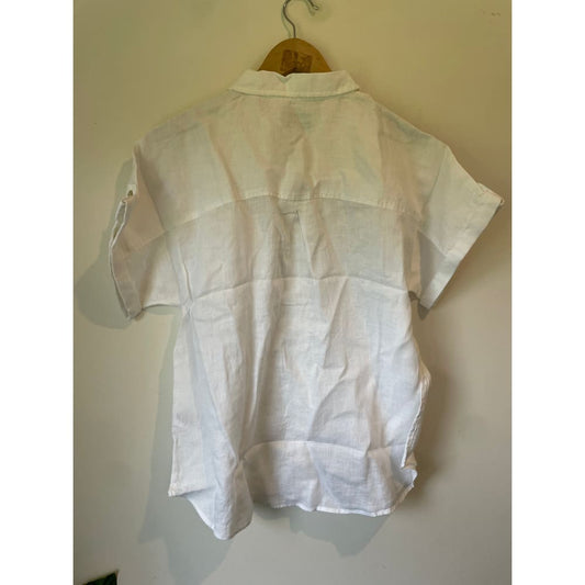 Just jeans size 10 button-front 100% linen top rrp $79.99 - shirts top women’s apparel