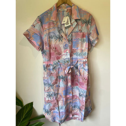 Just jeans size 12 linen blend dress rrp $99.99 - shirts top women’s apparel
