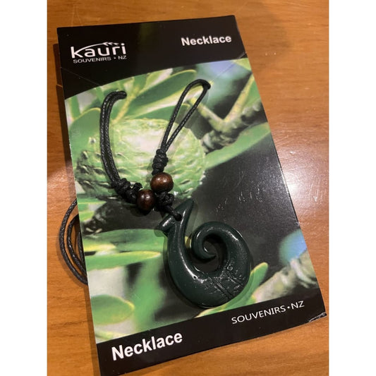 Kauri souvenirs green hook necklace - necklaces jewelry - necklace fashion accessories