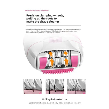 Kemei km-189a women’s usb rechargeable hair removal device - epilators health and wellness