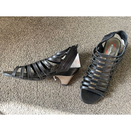 Kiarflex - kayoed - black strappy sandal heels - 3x size 38 1x size 39 - heels clothing & fashion - heels - shoes
